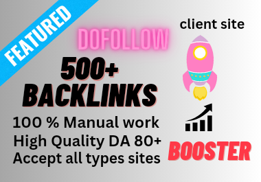 500 + Permanent Dofollow links for boost your sites ranking