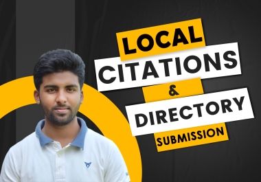 I will do top 150 USA local citations and directory submissions