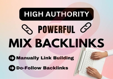 I will build 100 mix backlinks DA 50 to 100 for your Business