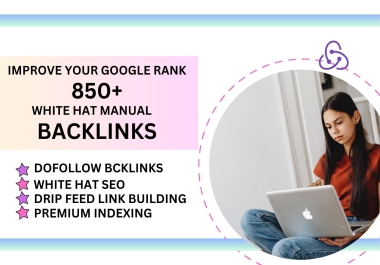 create manual high da white hat SEO backlinks for google ranking