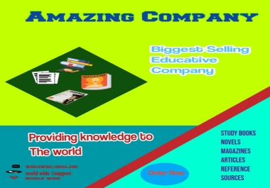 Flyer design for Books Selling Educative Company