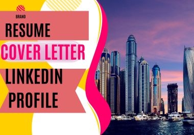 I will design a professional resume,  cover letter,  and LinkedIn profile.