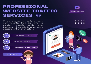 We are giving you Real and Unique USA traffic for 3 days 10000+ traffic Daily Bases