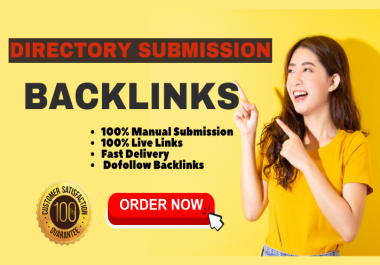 I will create 40 directory backlinks in high DA PA Permanent sites