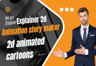 I will make a 2d cartoon animation video