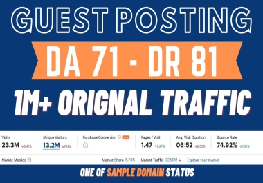 I will do guest post on newsbreak. com,  DA71-DR82 HIGH Traffic