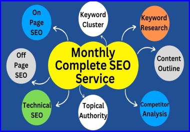 I will Provide Monthly Complete SEO Services Using Advanced Techniques