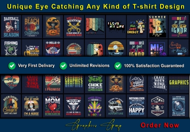 i will create amazing t-shirt graphics