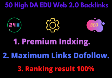 I will create high DA 50 Web 2.0 Backlinks