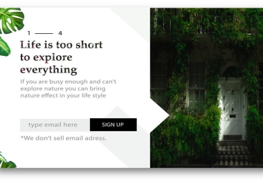 I will design attractive website sliders and headers