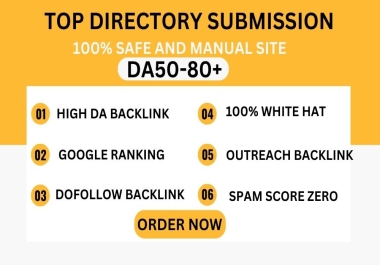 I will do published 40 high da top directory submission