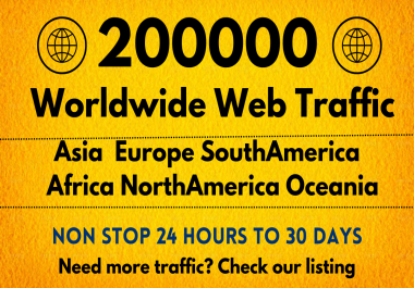 Get 200000+ Real Web Traffic from Search Engine and Social Media