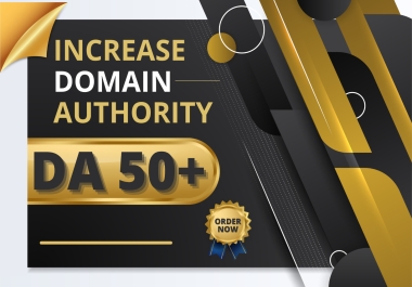 I will increase domain authority moz da 50+ by high authority Backlinks