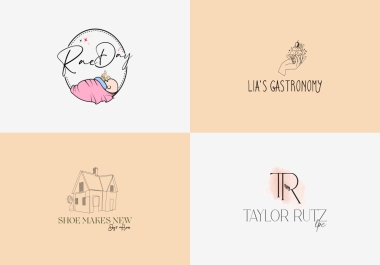 I Design beautiful floral,  botanical,  boho,  and signature logo for your brand