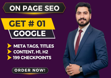 I Will Do On-Page SEO with Full Meta,  H1,  H2 Optimization & 200+ SEO Fixes