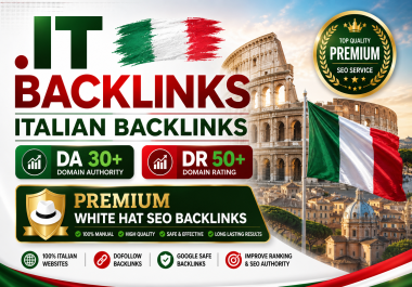 I will create 100 High Quality. it Italian PBN Backlinks