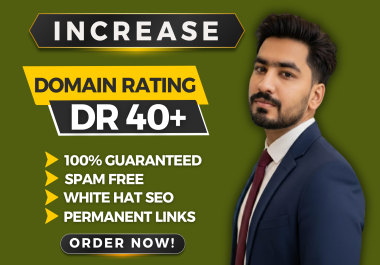 I will increase ahrefs domain rating DR 40+