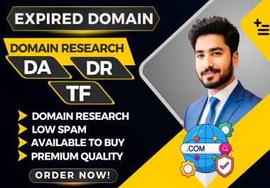 I Will Research and Provide 1 Expire Domain for SEO Growth