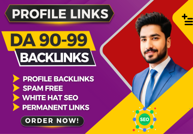 I Will Create 250 High DA 70+ Profile Backlinks for Higher Google Ranking