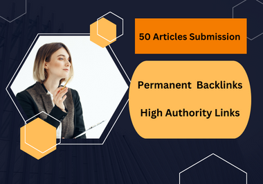 I will create 40 Articles Submission Manually