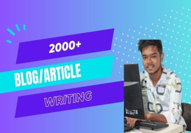 Write 2000+ Blog/Articles for your website,  Which is helps to get organic traffic