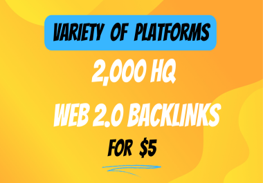 Boost Your Website with 2,000 Top-Notch Backlinks from a Various Platforms