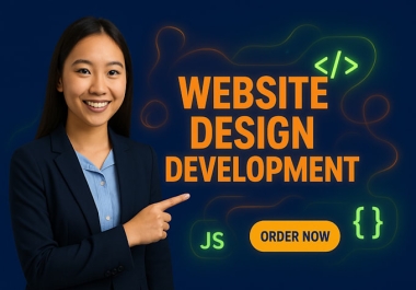 Build a custom responsive website design with animations and clean code