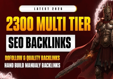 Latest 2026 Updated 2300 Multi Tier SEO Dofollow Backlinks Package