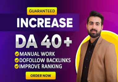 Boost Domain Authority to 40 plus. Buy 2 get 1 free