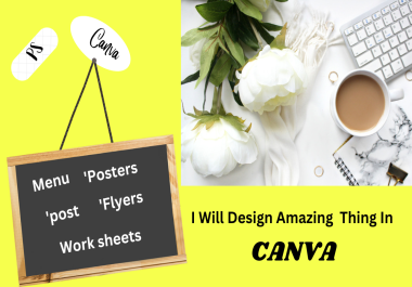 I will design amazing thing in canva