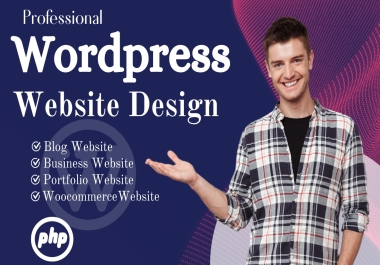 I will build a professional WordPress website and design it for you.