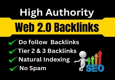 I will build 60 web 2.0 High DA backlinks and increase your Website