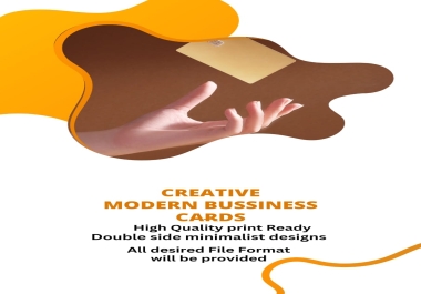 I WILL DESIGN MODERN MINIMAL PROFESSIONAL BUSINESS CARD FOR YOU IN 5