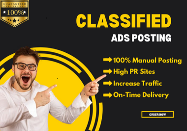 Get 50 classified ads posting in top classified ad posting sites