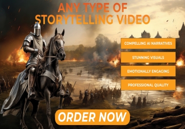 I will create a professional storytelling video