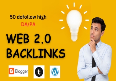 Manual 20 Web 2.0 DoFollow SEO permanent Backlinks