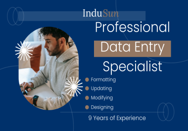 Any Kind of Data Entry Work Data Entry Specialist
