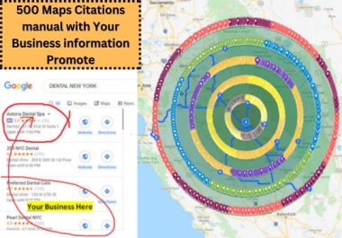 500 Google Maps Citations Service Manual with Business information Promote