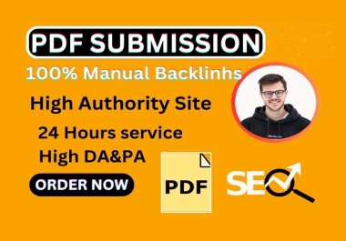 100 PDF Submission Backlinks With High DA PA