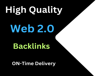 I will manually 60 High Quality Web 2.0 Backlinks
