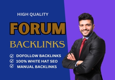 I will manually provide 60 Forum Posting dofollow Backlinks to high DA PA Websites