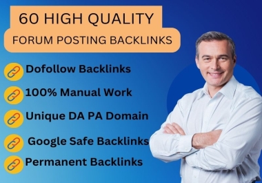 I Will Manually Provide 60 Forum Posting To High Quality DA PA Websites