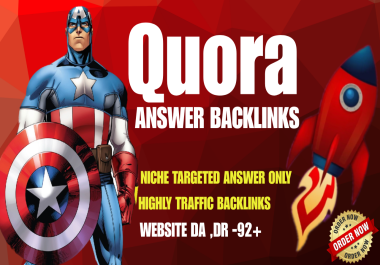 Top Drive Traffic With Niche-Relevant Quora Answers with SEO Backlinks