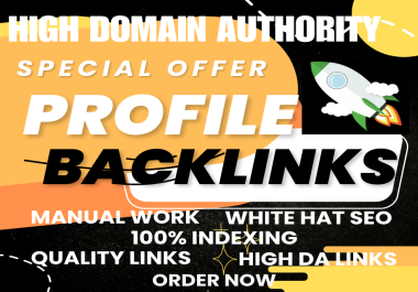 i will Create 50 Powerful & High-Quality Social media Profile backlinks For Brand Creation