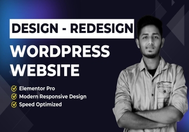Design,  redesign,  revamp,  duplicate,  transfer,  or clone wordpress website