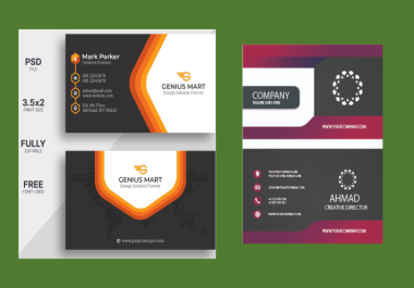 I will design luxury visiting cards,  business cards
