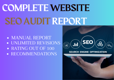 I will do complete website seo audit report and competitor analysis