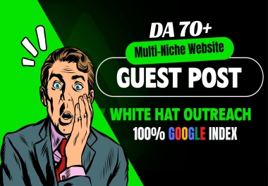 Write And Publish 10 SEO Premium Guest Posts With Permanent Backlinks In High DA Websites