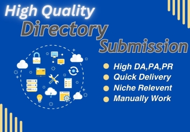 125 High-Quality Manually Directory Submission Backlinks,  Niche Relevant