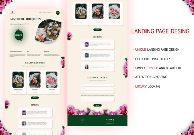 I will create a beautiful and attractive landing page for you